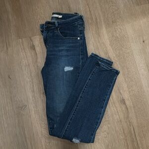 Levi's 721 High Rise Skinny Blue Jeans W 26 L 30